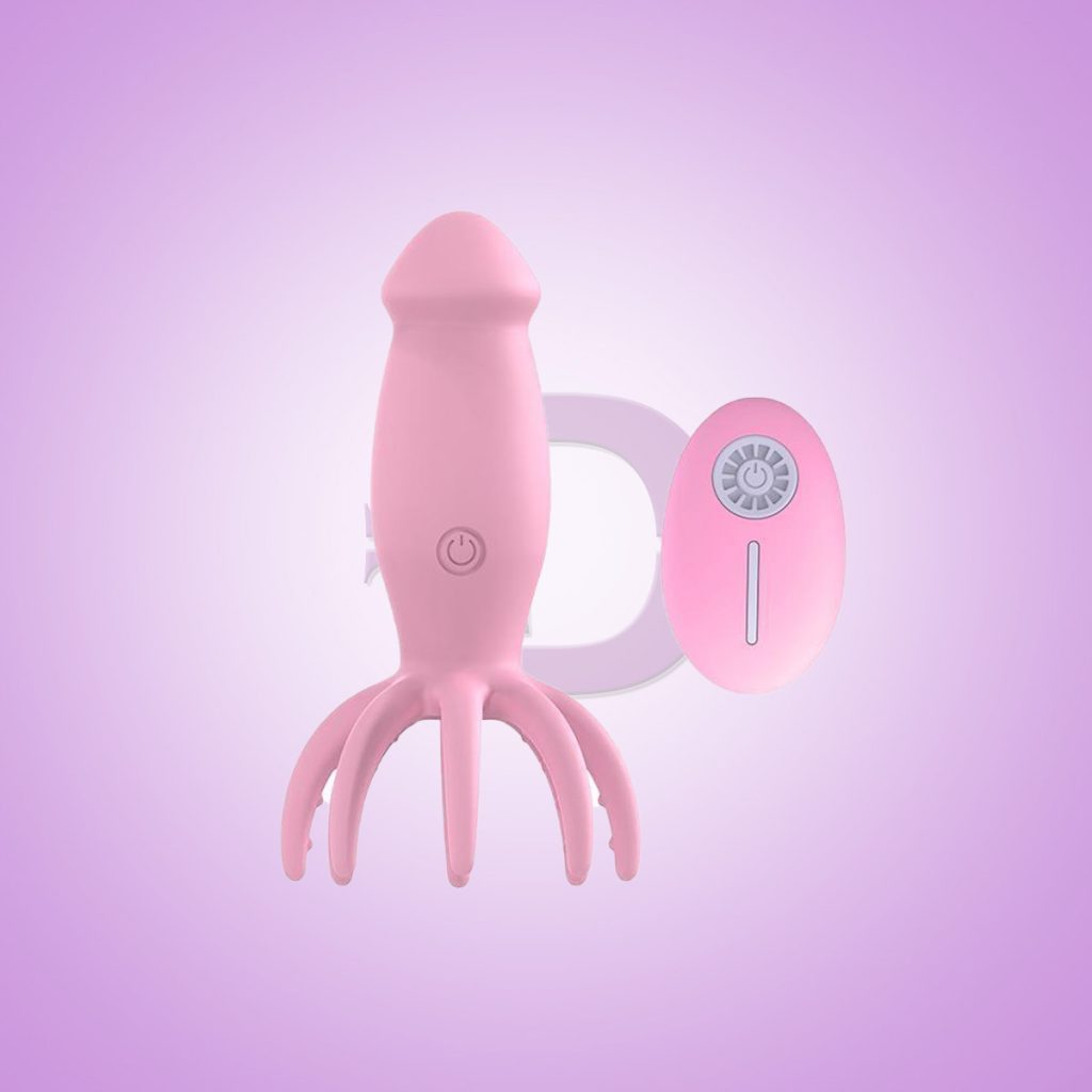 Remote Control Octopus Shape Dildo Vibrator Delight Toys