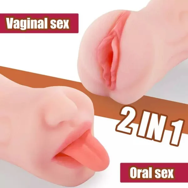 Transparent Clear Portable Pocket Pussy Stroker Vagina Textured Tpe