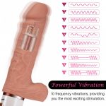 loveaider 40 heating flexible realistic dildo vibrator 2 | Delight Toys