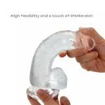 Realistic Crystal Jelly Dildo 7 Inch Buy Sex toys online in india Delight Toys