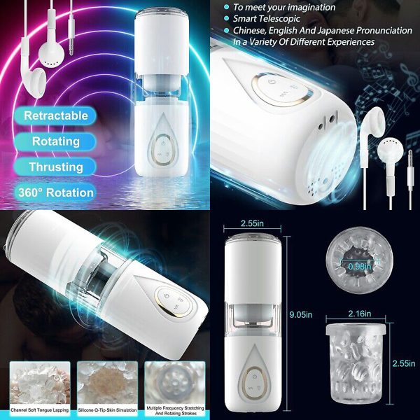 Automatic Telescopic Rechargeable Masturbator