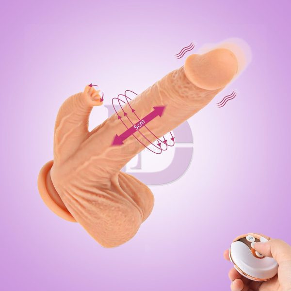Realistic Licking Thrusting 360Rotation Vibrating Dildo | Delight Toys