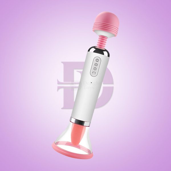 3 In 1 Tongue Nipple Licking Clit Sucking Magic Wand AV Vibrator | Delight  Toys