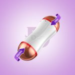 3D 2 in 1 vagina and mouth double-end soft masturbator male sex toy at delighttoys