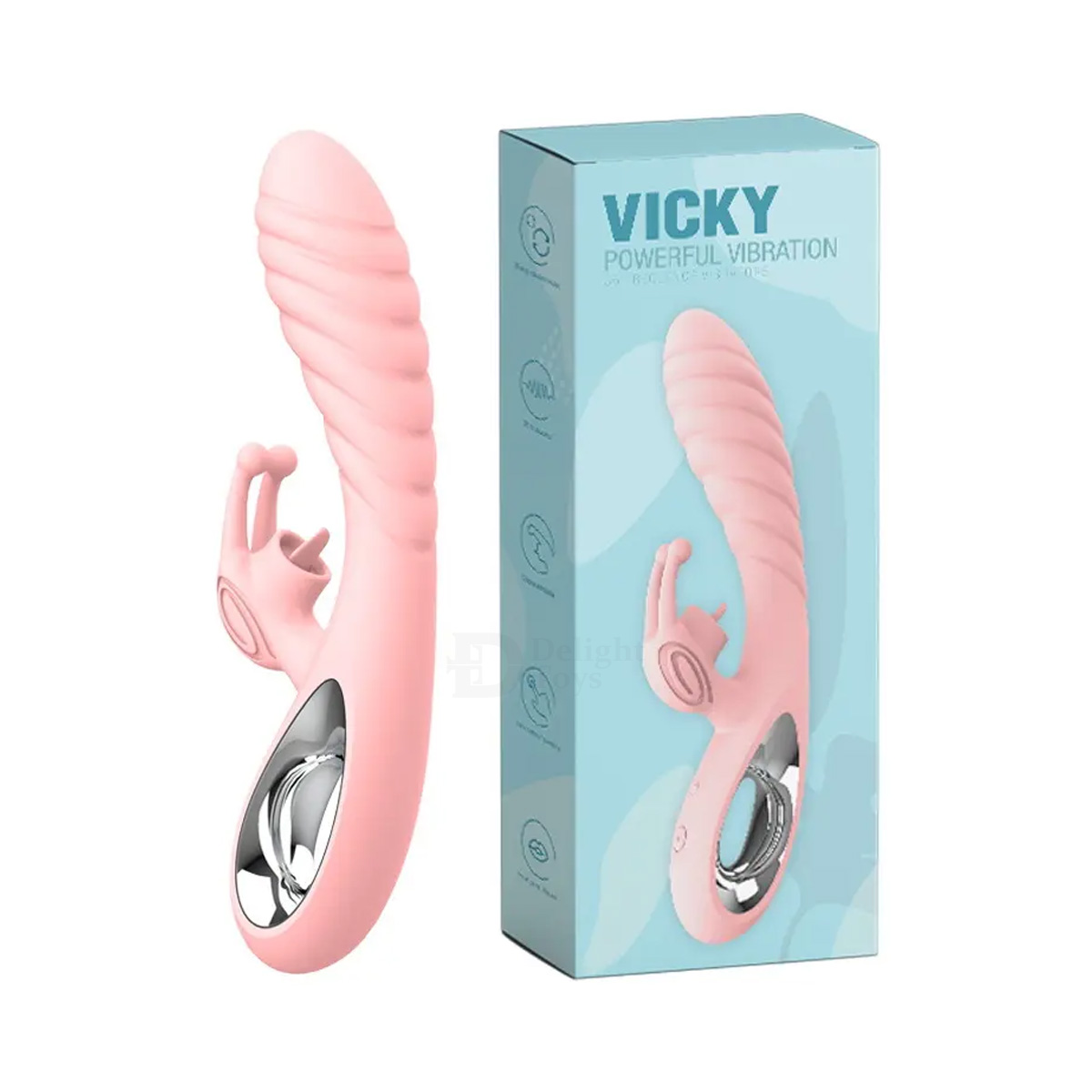 Realistic dildo rabbit tongue clit licking G Spot vibrator sex toy