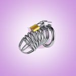 Stainless Steel Chastity Cage at Delighttoys