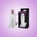 Brave man vibrating penis sleeve male sex toy at delighttoys