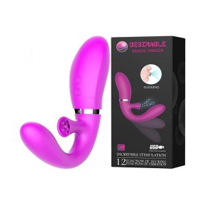 Desirable Magic Finger Sucking Vibrator with box women sex toy