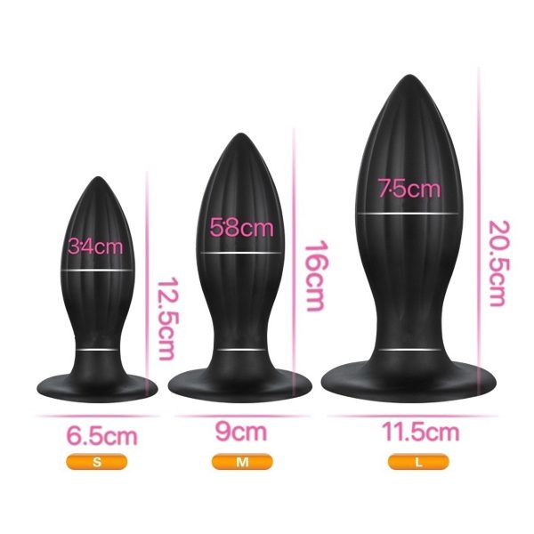 what is the point of anal plugs New Silicone Anal Plug Prostate Massage Anal Toy Soft Large Butt Plug G  Spot Stimulation Masturbator Anal Dilator Black Sex Toys main image 0