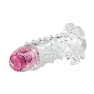 Vibrating Transparent penis sleeve sex toy
