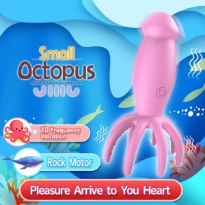 Remote control octopus shape dildo sex toy for female