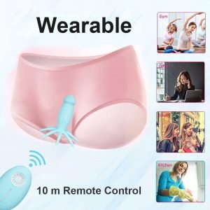 Wearable octopus shape dildo panty vibrator sex toy for women